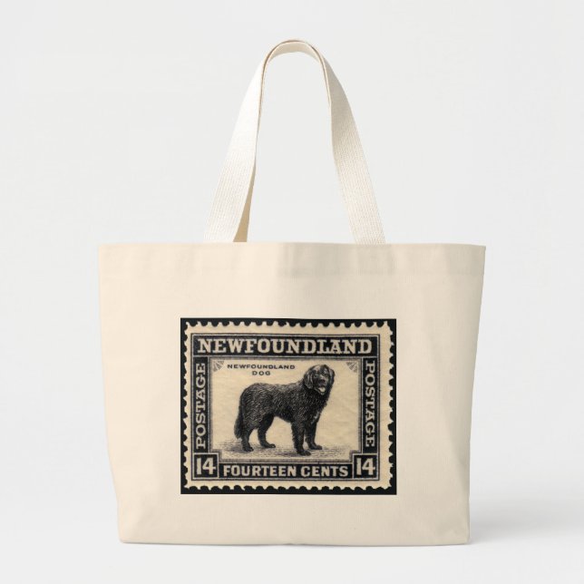 Grand Tote Bag Cadeaux pour chien Terre-Neuve (Devant)