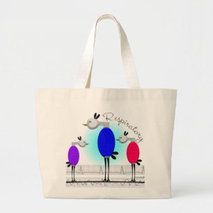 Grand Tote Bag Cadeaux respiratoires de "oiseaux d'Ambu" de