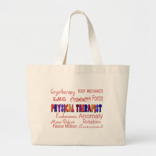 Grand Tote Bag Cadeaux terminologiques de physiothérapeute