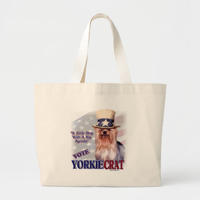 Grand Tote Bag Cadeaux Yorkshire Terrier (Devant)