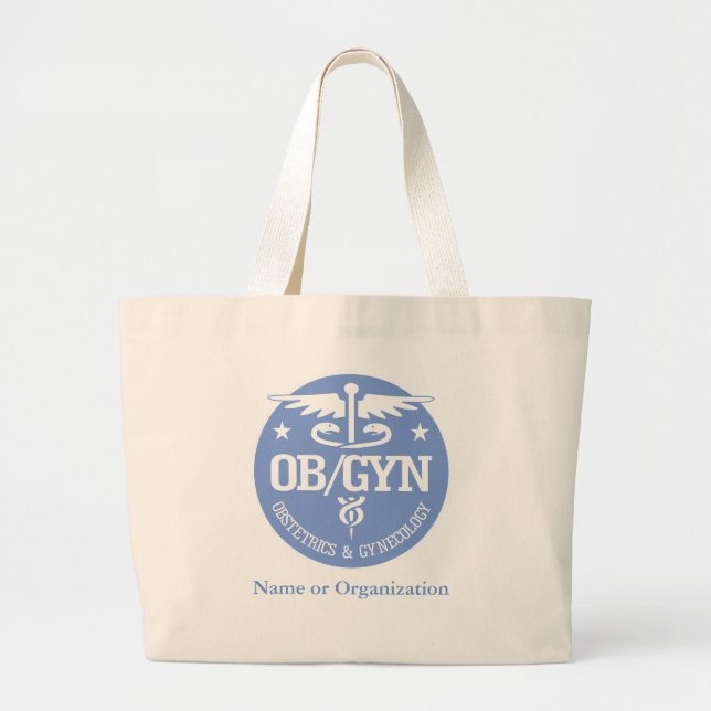 Grand Tote Bag Caduceus OBGYN idées cadeaux (Devant)