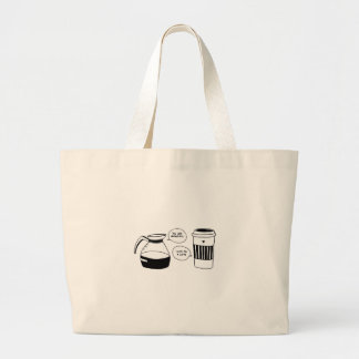 Grand Tote Bag Café Latte Valentine's Love