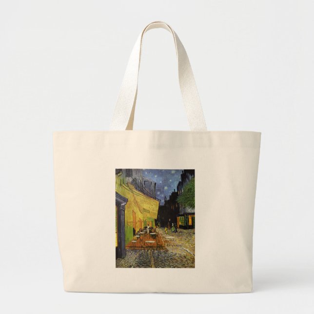Grand Tote Bag Café nocturne de Van Gogh (Devant)
