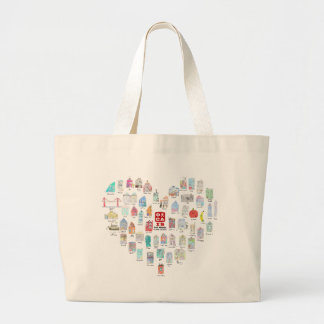 Grand Tote Bag CAIS 2e année Jumbo Fourre-tout Heart - Classe de
