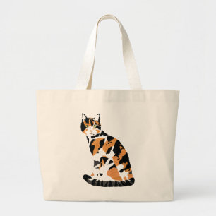 Grand Tote Bag Calico chat assis