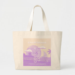 Grand Tote Bag Californie, Côte Dorée, Art de Voyage, Prépa