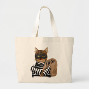 Grand Tote Bag Cambriolage de chat