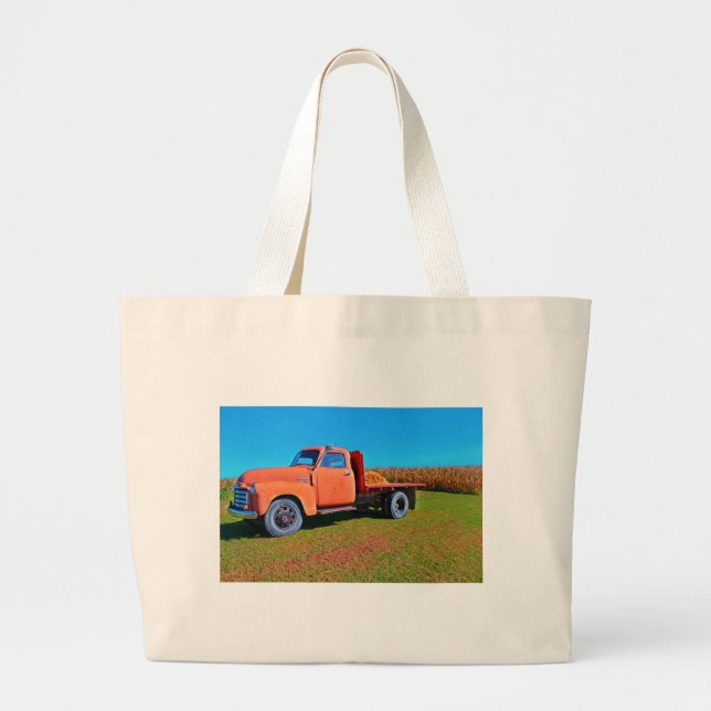 Grand Tote Bag Camion vintage (Devant)