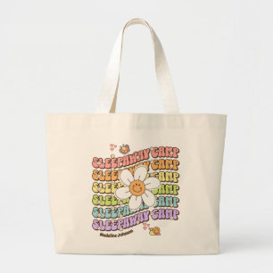 Grand Tote Bag Camp d'été personnalisé