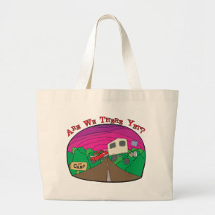 Grand Tote Bag Camping amusant
