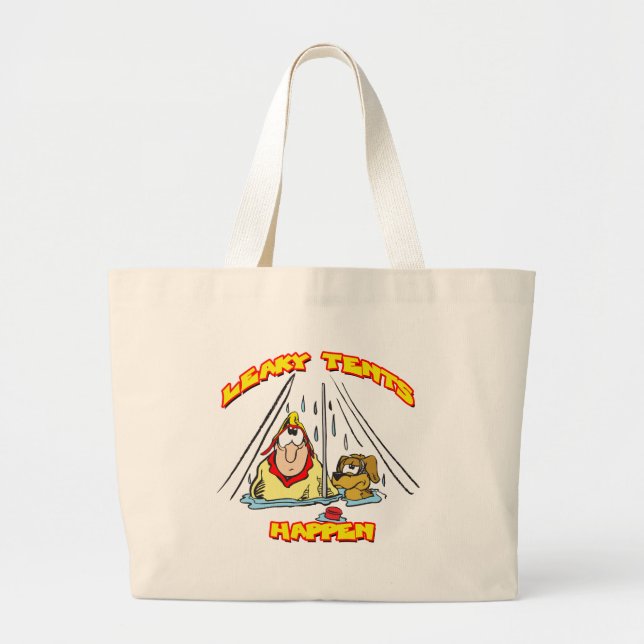 Grand Tote Bag Camping-LeakyTentes (Devant)