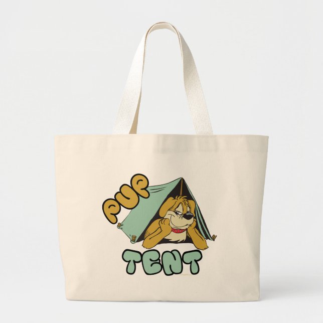 Grand Tote Bag Camping Tente Pup (Devant)