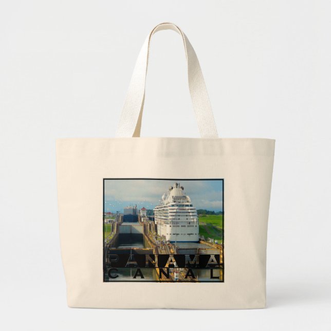 Grand Tote Bag Canal de Panama (Devant)