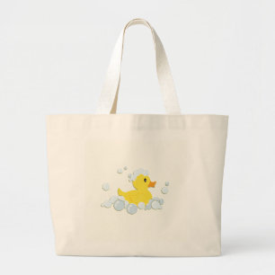 Grand Tote Bag Canard en caoutchouc dans des bulles