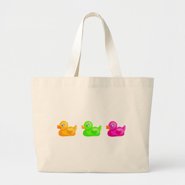 Grand Tote Bag Canards en caoutchouc (Devant)
