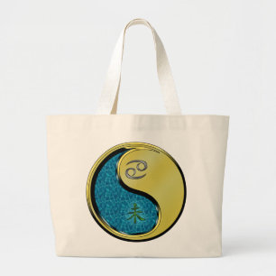 Grand Tote Bag Cancer et chèvre métallique
