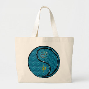 Grand Tote Bag Cancer et singe de l'eau