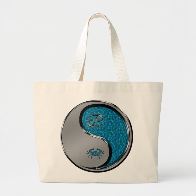 Grand Tote Bag Cancer le Crabe (Devant)