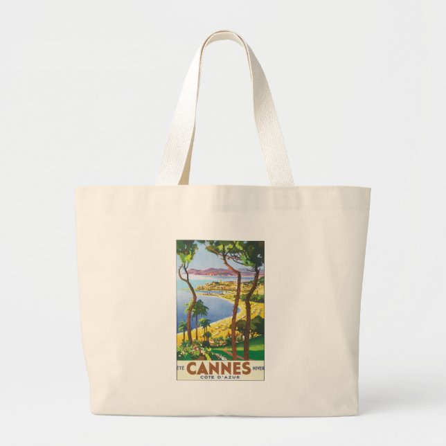 Grand Tote Bag Cannes Côte d'Azur (Devant)