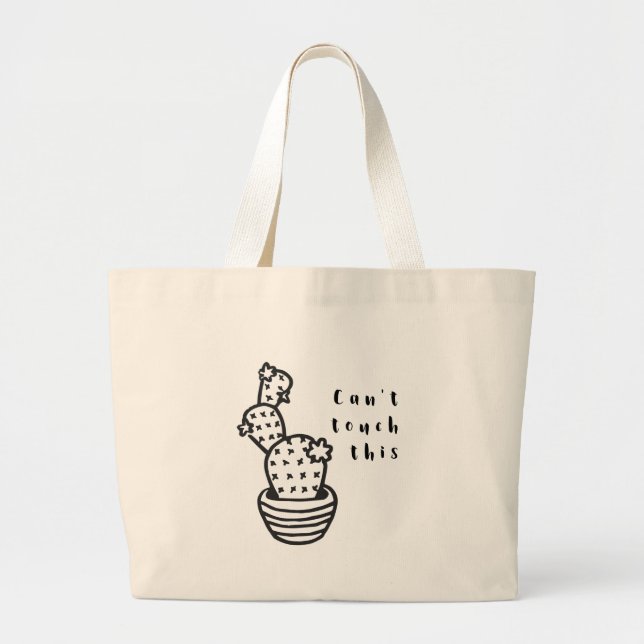 Grand Tote Bag Cant Toucher Cactus (Devant)