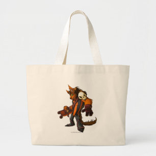 Grand Tote Bag Capitaine hanté 2 d'équipe en bois