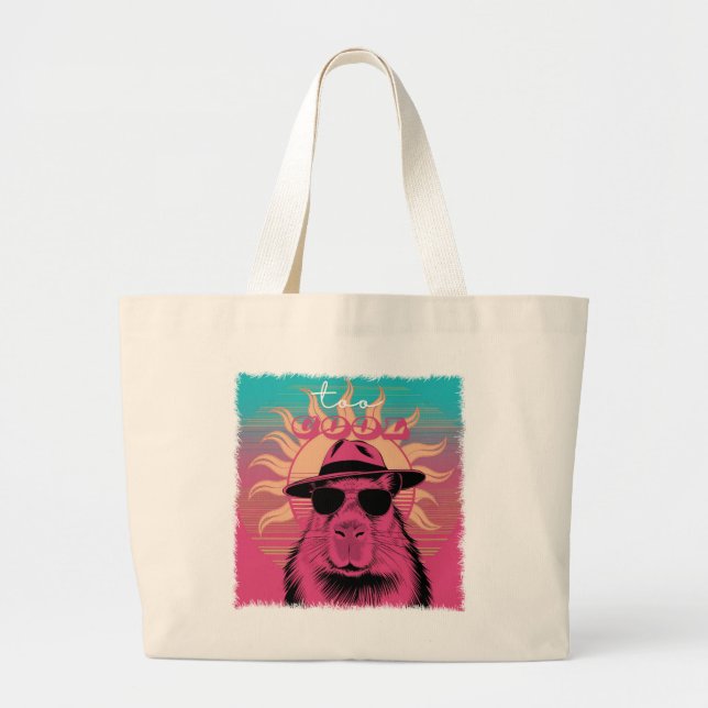 Grand Tote Bag Capybara Large Fourre-tout (Devant)