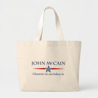 Grand Tote Bag Caractère de John McCain que nous pouvons croire