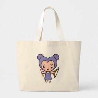 Grand Tote Bag Caractère de signe d'étoile - Sagittaire