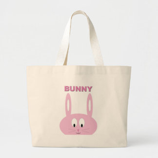Grand Tote Bag Caractère mignon de lapin de Pâques