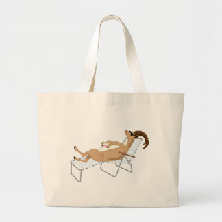 Grand Tote Bag Caractères de livre de comparaison de kiwi