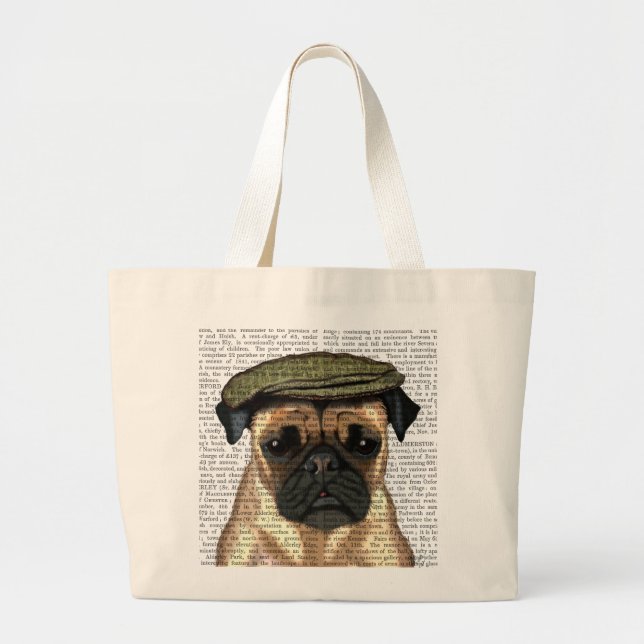 Grand Tote Bag Carlin en Casquette plat (Devant)