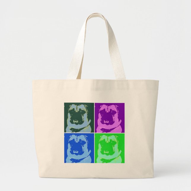 Grand Tote Bag Carlin Pop Art (Devant)