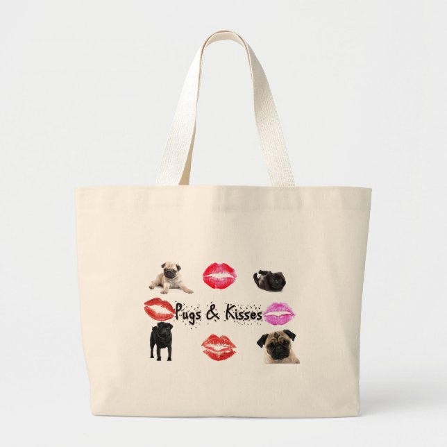 Grand Tote Bag Carlins et baisers (Devant)