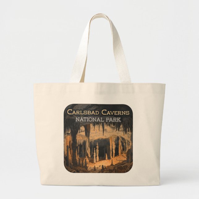 Grand Tote Bag Carlsbad Cavernes Parc national Nouveau-Mexique (Devant)