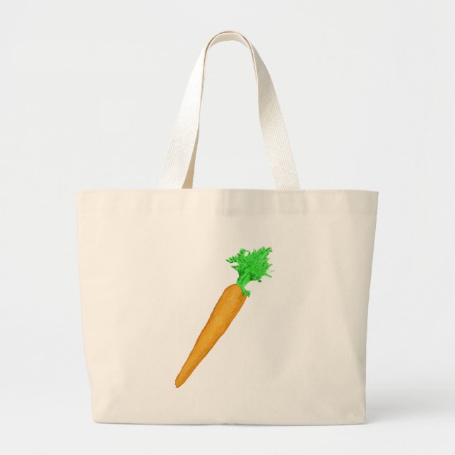 Grand Tote Bag Carotte peinte (Devant)
