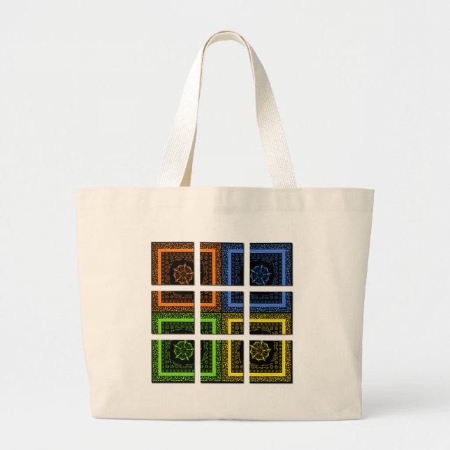 Grand Tote Bag Carré dans une boîte (Devant)