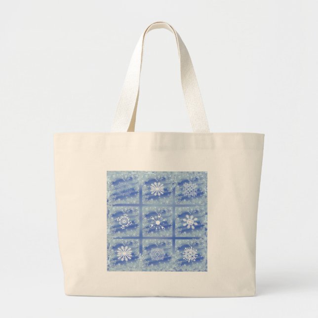 Grand Tote Bag Carreaux givrés II (Devant)