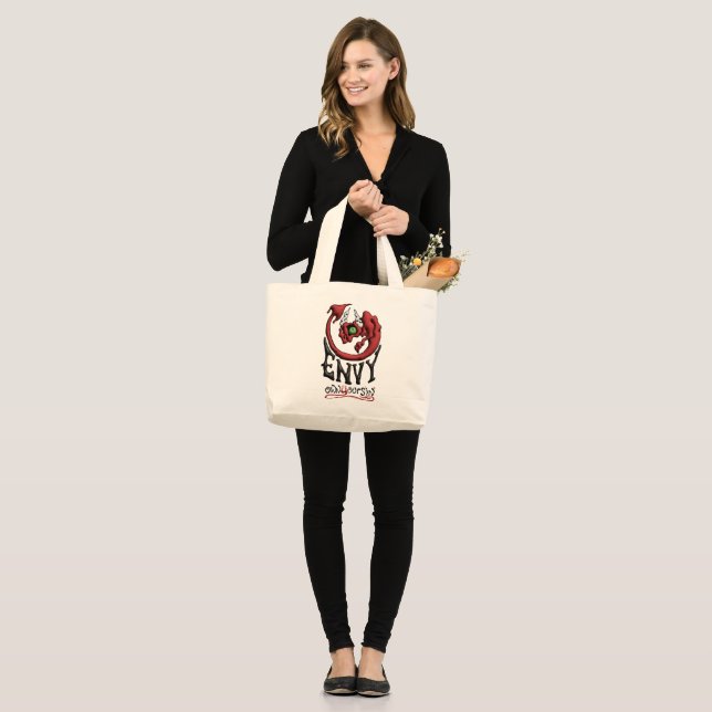 Grand Tote Bag Carry Your Sin Envy  (Devant (modèle))