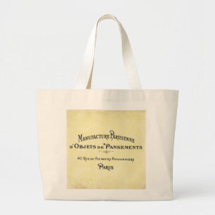 Grand Tote Bag Carte Biz Paris