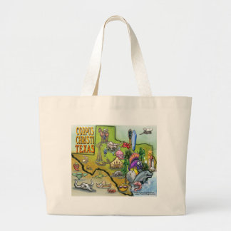 Grand Tote Bag Carte Carton de Corpus Christi Tx