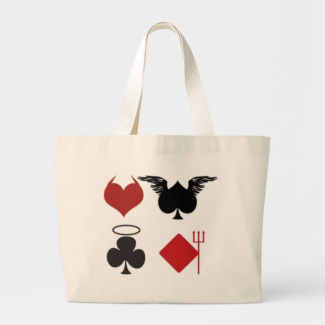 GRAND TOTE BAG CARTE DE DIABLE ANGEL (Devant)
