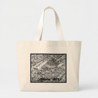 Grand Tote Bag Carte historique 1873 d'Austin