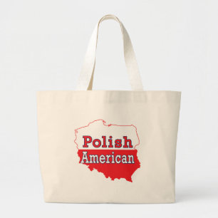 Grand Tote Bag Carte polonaise américaine
