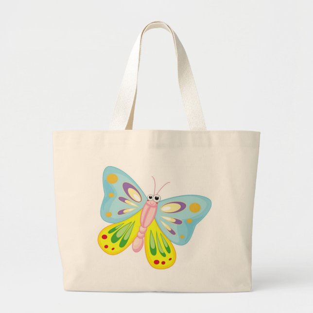 GRAND TOTE BAG CARTOON COLORÉ BOUTEILLE (Devant)
