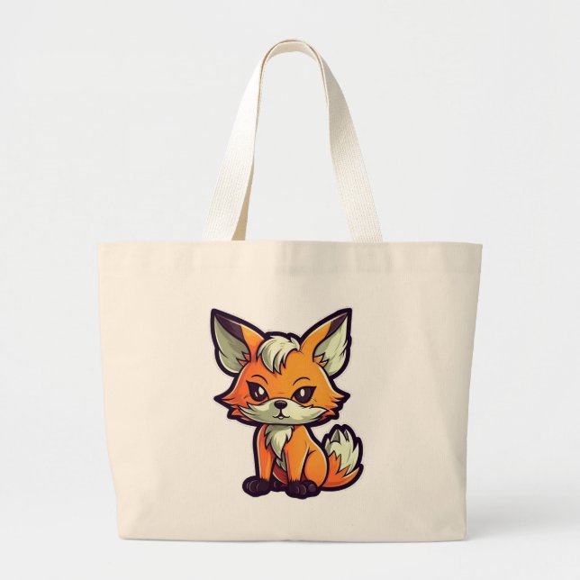 GRAND TOTE BAG CARTOON FOX (Devant)