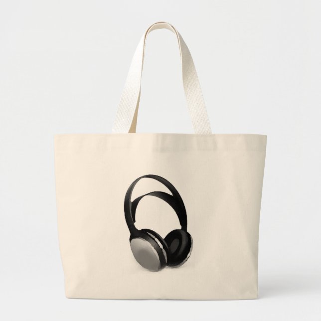 Grand Tote Bag Casque Pop Art (Devant)