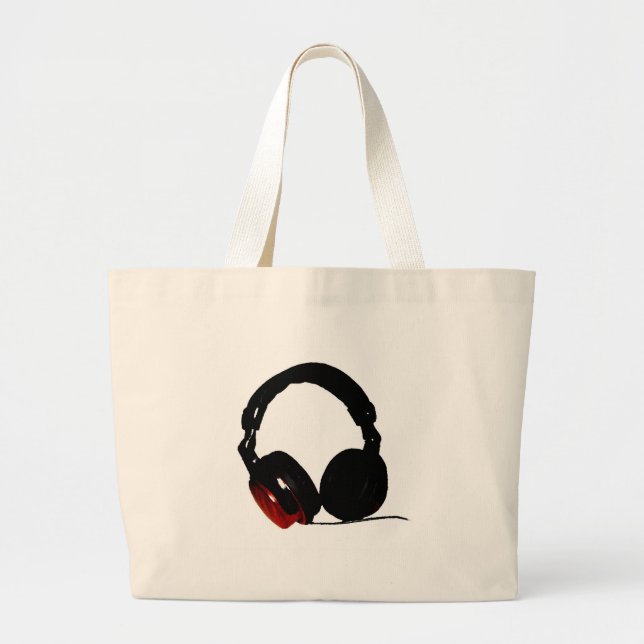 Grand Tote Bag Casque Pop Art (Devant)