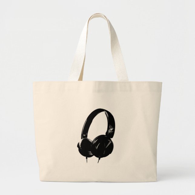 Grand Tote Bag Casque Pop Art (Devant)