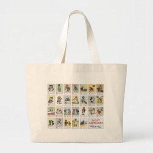 Grand Tote Bag Cat Alphabet, Louis Wain