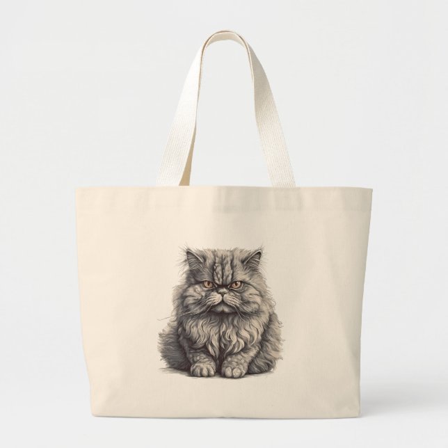 Grand Tote Bag Cat Jumbo Fourre-tout (Devant)